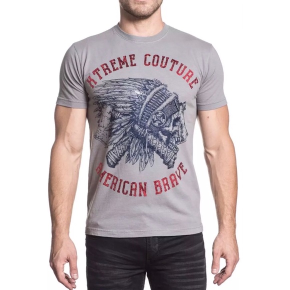 XTREME COUTURE by AFFLICTION T-Shirt AMERICAN BRAV - Picture 2 of 6